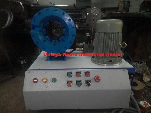 White Hydraulic Hose Pipe Crimping Machine