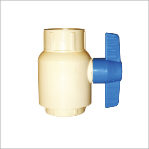 CPVC Ball Valve - CPVC Material, Size Range 15-50mm, Off-white Color, Pressure Rating 10 bar, Temperature Rating 80°C | Cost-effective, Durable Design, Easy Installation, Reliable Sealing