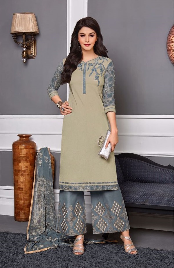 Cotton Latest Salwar Suit Churidar Suit Salwar Kameez