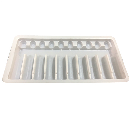 White 10X2Ml Hips Ampoules Tray