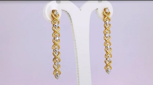 Round Brilliant Cut Lab Grown Diamond Earrings - 3.00ct Excellent Cut | VS1 Clarity, DEF Color, 14K Yellow Gold Setting