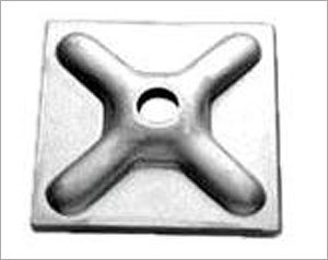 Waller Plate - Steel, 100x100 Mm, Galvanized Finish, 10 Mm Thickness, 1 Kg Weight | Durable, High Strength, Easy Fit, Uniform Dimensions, Secure Fastening