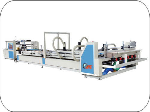 Blue And White Fully Automatic Folder Gluer Machine