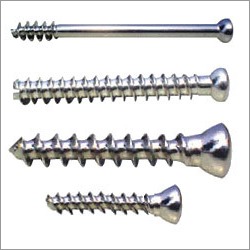 Bone Screw - Stainless Steel, Cannulated/Cortical/Cancellous Types, 4-6 mm Diameter | Designed for Orthopedic Surgery, Sterilized, Durable