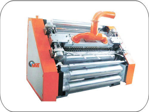 White And Orange High Speed Single Facer Corrugation Machine