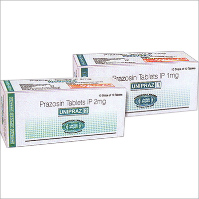 Prazosin टैबलेट्स आईपी 1mg और 2mg
