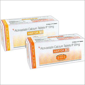 एटॉर्वास्टेटिन कैल्शियम टैबलेट्स आईपी 10mg और 20mg