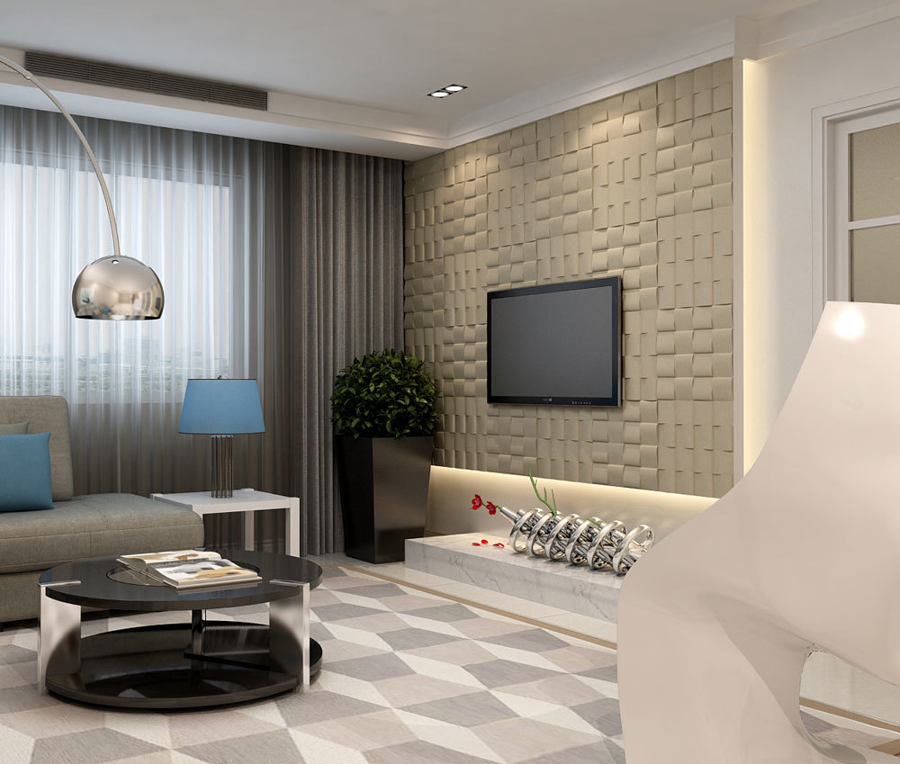 Bedroom Leather Wall Panels Application: Residential Building