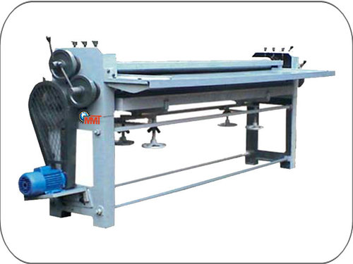 Carton Board Pasting Machine - 1600x1350x1280 mm, Blue | Automatic Operation, 60 mtrs Output per Min, Electric Power Source, 2,000-2,400 kg Weight