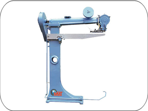 Light Blue Bottom Box Stitching Machine