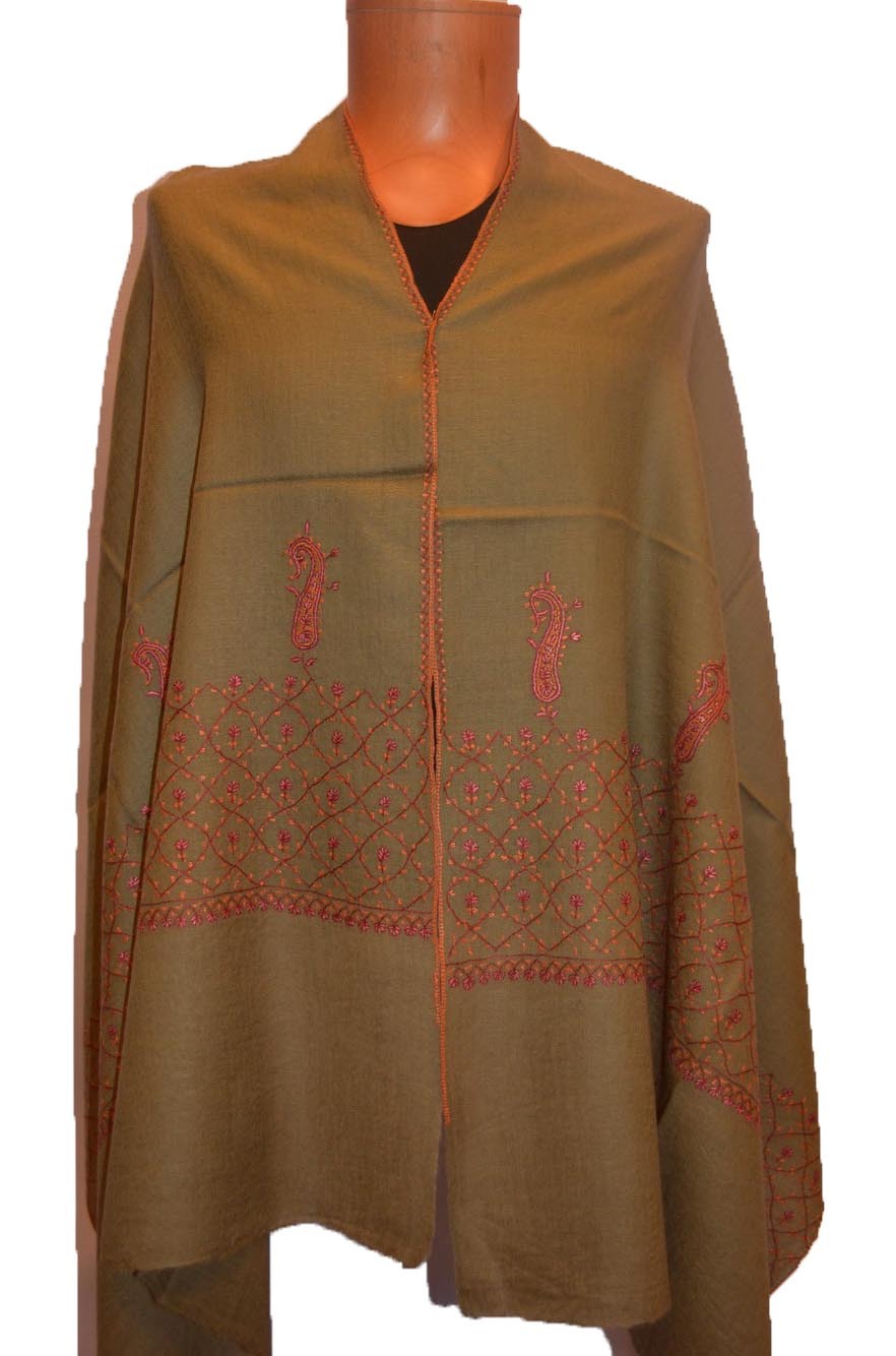 Woolen Sozni Palla Ladies Shawls - Color: Any