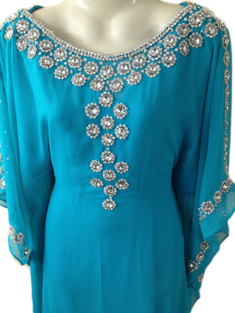 All Colors Beautiful Silver Stone Work Fancy Kaftan Farash