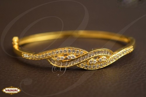 Fancy Design Bracelets - Gold Plated, 3.5mm Thickness, 20-25g Weight | Women's Jewelry for Anniversary, Gift, Party with Quartz and Ruby Stones