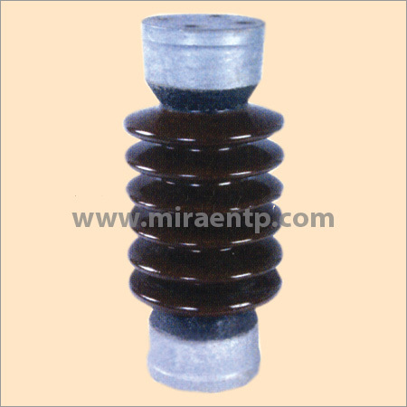 D.E Shaft Insulator - Porcelain, 10-20 mm Thickness, Brown Color, Round Shape, Polished Finish | Voltage Rating 110-440 Volt, Compatible with Metal/Plastic Screw Binding Posts