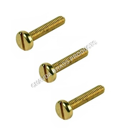 Brass Screws - Brass, Pan Head, Metric Thread, Various Dimensions, Polished Finish | General Fastening Applications, RoHS Compliant