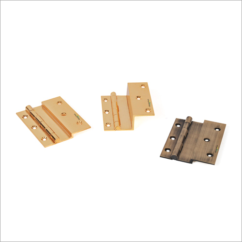 Brass L Hinges - Metal, 3-4 Inch, Nickel Finish | Durable Hinges for Door Applications, Reliable Performance in Various Environments