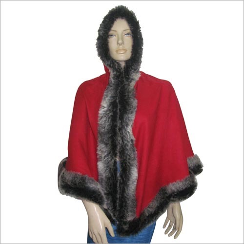 Designer Feather Poncho