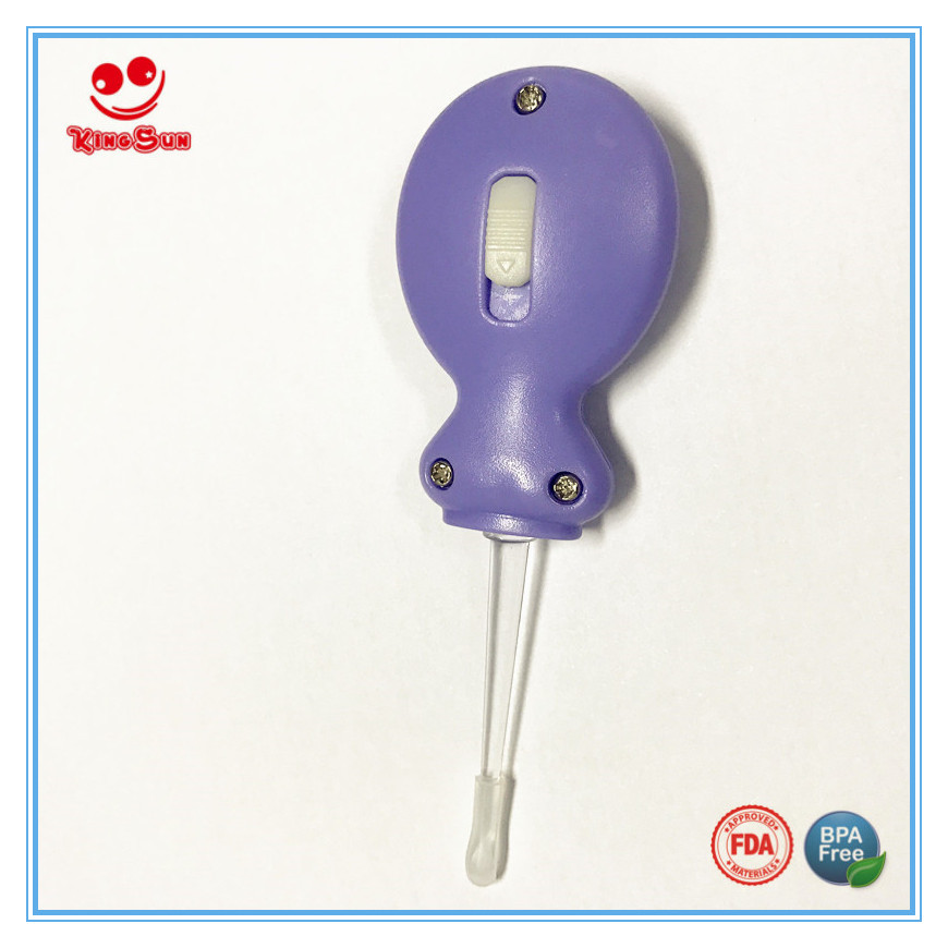 Purple Or Customized Lighted Ear Wax Removal Toolkit Luminous Earpick For Babies