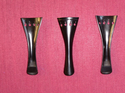 Violin Tailpiece Ebony French Hollow Model