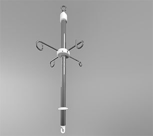 Telescopic Iv Bag Holder Application: For Hospital