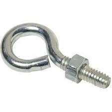 Eye Nuts - Industrial Grade, Silver Color, Painted Surface Treatment | High Tensile Strength, Precise Design, Corrosion Resistant