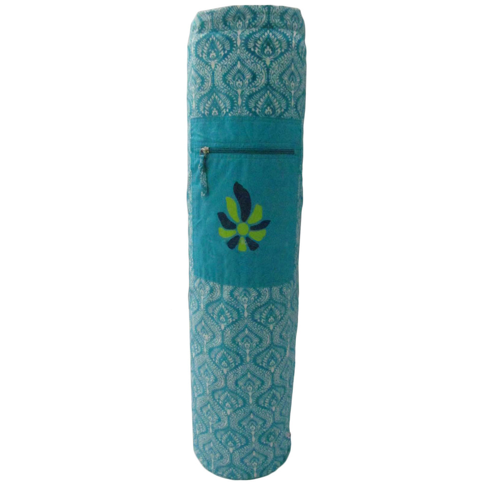 Ymb079 Printed Yoga Mat Bag - Dyed Cotton Canvas, Size 75x19 Cm/80x18 Cm | Screen Printed Design For Enhanced Aesthetic Appeal