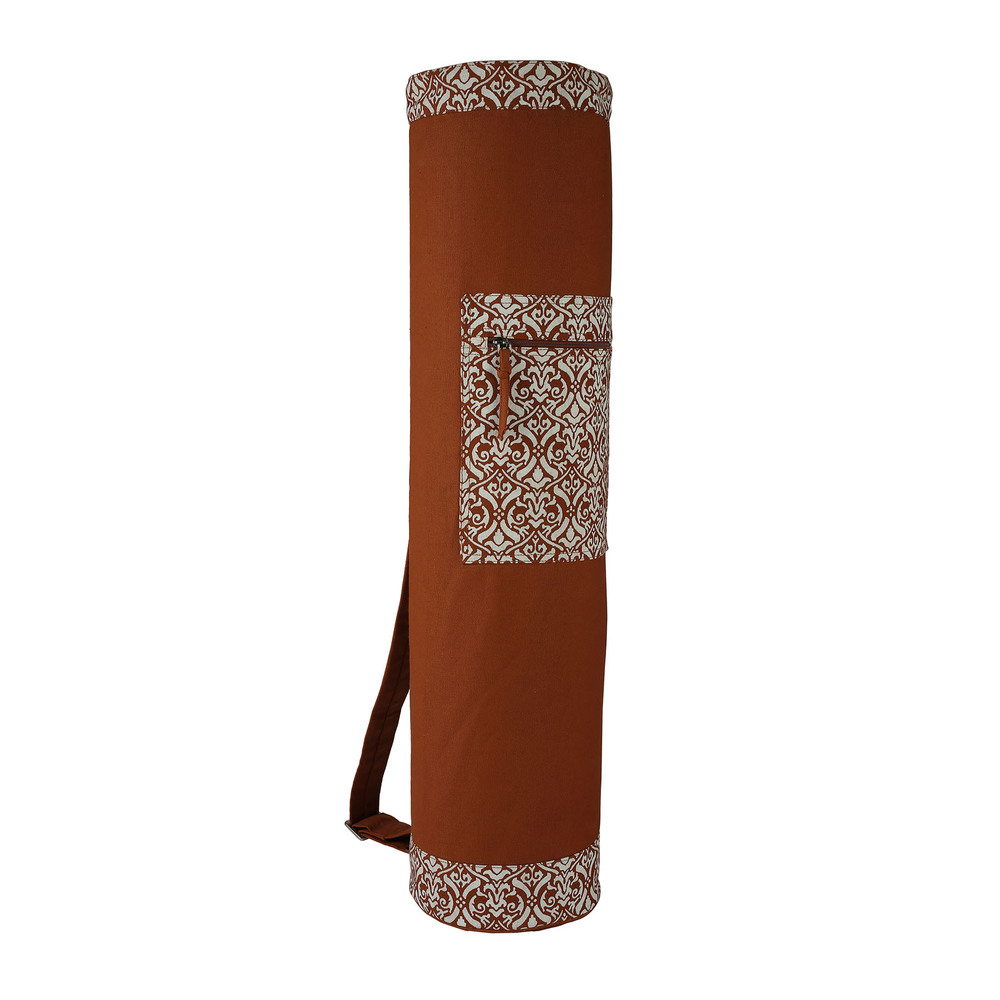 Ymb381 Printed Yoga Mat Bag- Eggplant Length: 75  Centimeter (Cm)