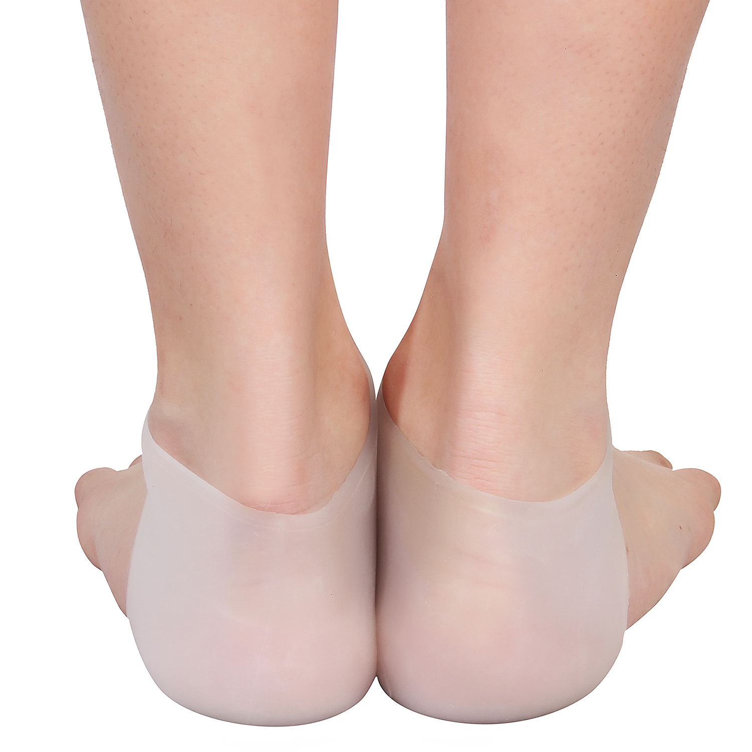 Silicone Heel Socks Universal - Silicone, Universal Size, Translucent, 5mm Thickness, 4cm Height | Heel Protection, Cushioning, Comfort, Durable, Odorless, Washable