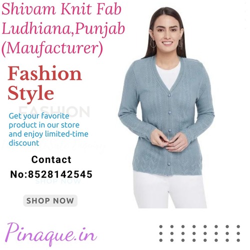 Acrylic Short Woolen Cardigan