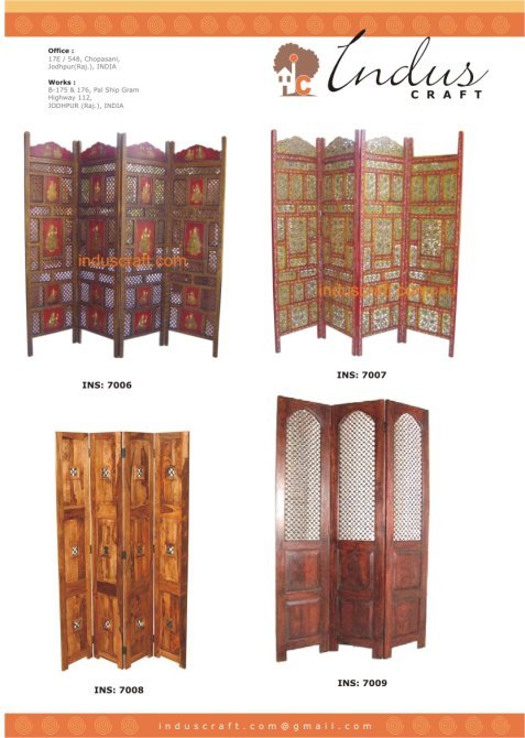 लकड़ी की स्क्रीन