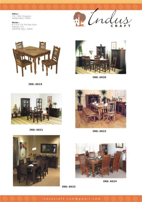 आधुनिक डाइनिंग टेबल सेट