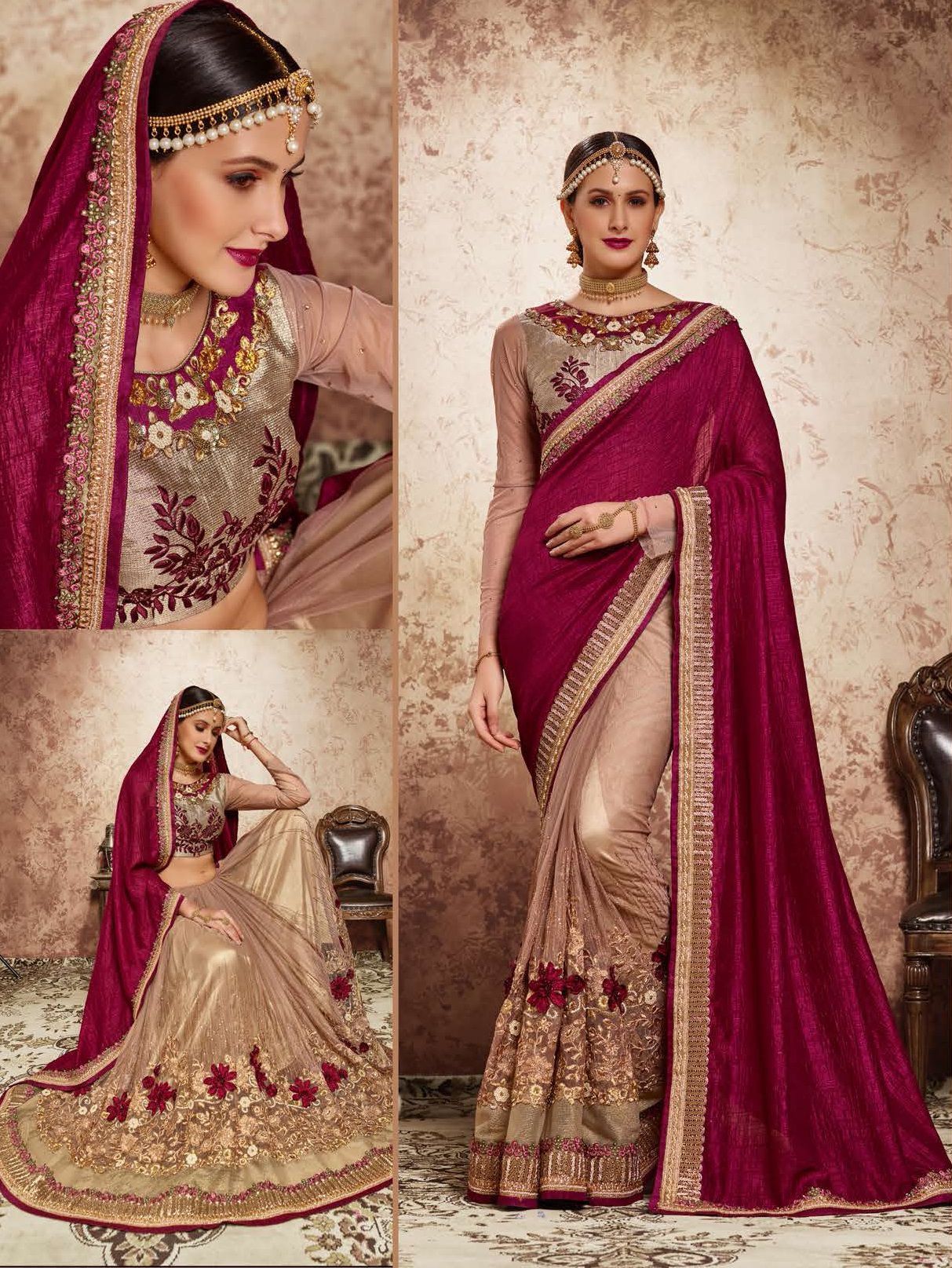 Best Way To Go Stylish With Pink Georgette Saree