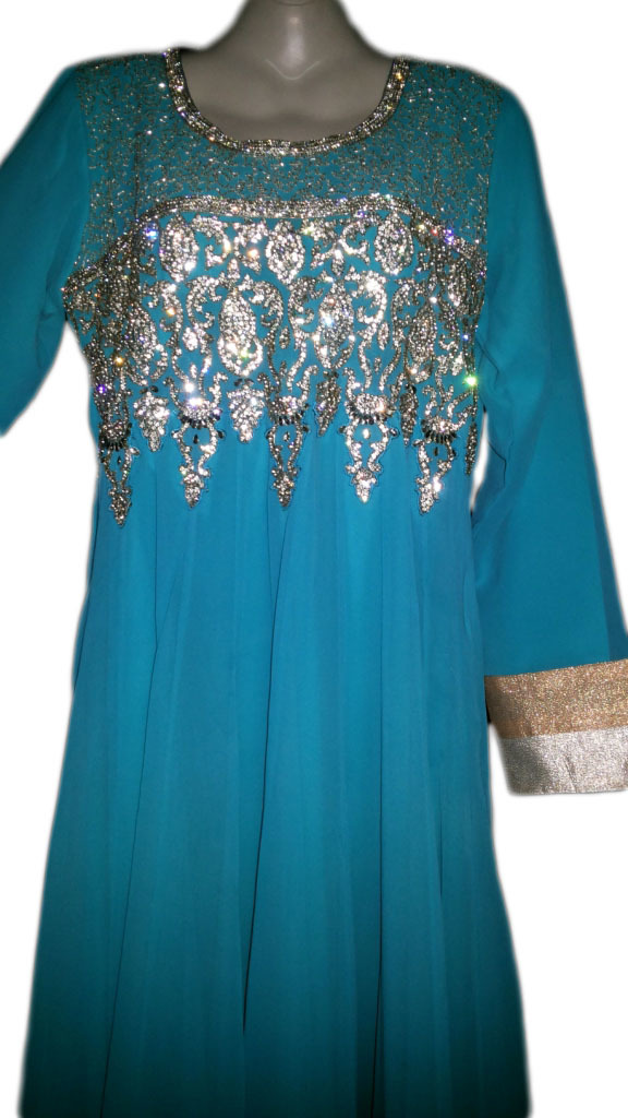 Al Colours Long Party Wear Maxi Dress Kaftan