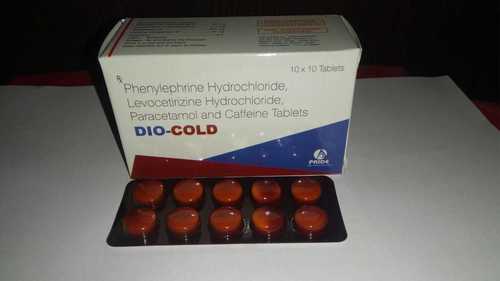 Levocetrizine2.5mg.+Para 325+Phenylephrine 10mg+Caffine30mg