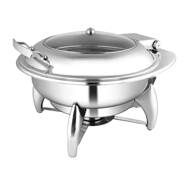 Square Glass LID Chafer W-Smart Legs