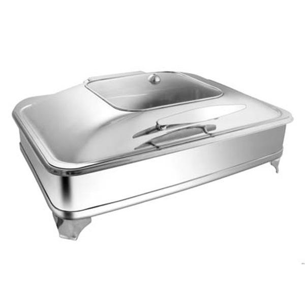 Rectangular Sq Glass Chafer W-E E & Frame