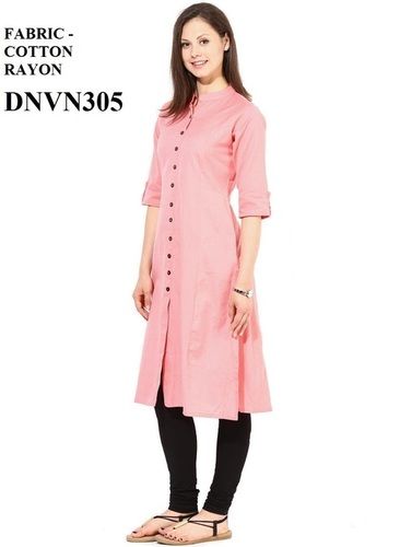 Washable Designer Cotton Long Kurti