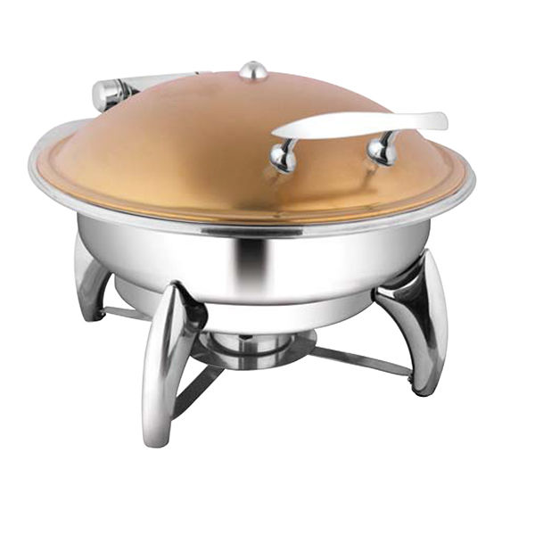 Round Rose Gold Chafer W- Smart Legs