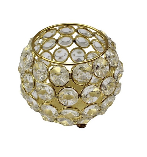 देसी कारीगर हैंडमेड टी लाइट होल्डर होम डैकोर राउंड