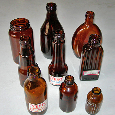 एंबर कांच की बोतलें 100 मिलीलीटर की बोतलें