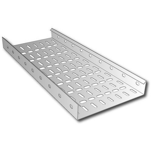 Cable Trays - Steel, Metallic Color, Powder Coated, Corrosion Resistant | Portable Design, Easy Installation, High Strength for Power Distribution