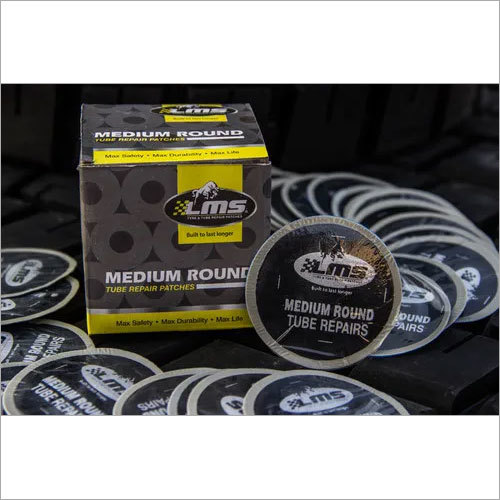 Medium Round Tube Patch - Color: Black