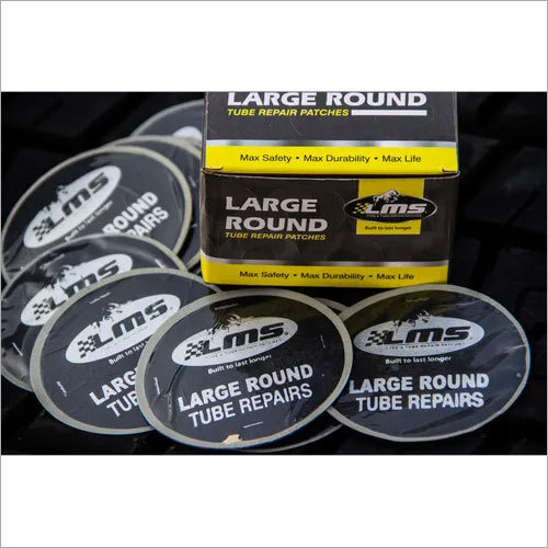 Large Round Tube Patch - Color: Black