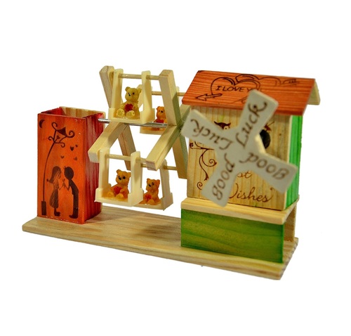 देसी कारीगर म्यूज़िकल टॉय/टेबल डैकोर/वुडन शोपीस/चिल्ड्रेन टॉय (शोपीस)