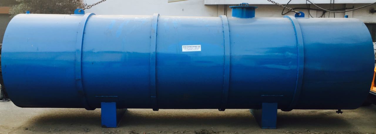 Horizontal Chemical Storage Tank - Stainless Steel, Horizontal Type | Semi-automatic, Blue Color, Anti-corrosive Coating, 220-440 Volt, 1 Year Warranty