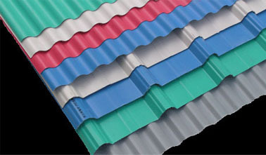 रंगीन कोटेड Roofing Profile Sheets
