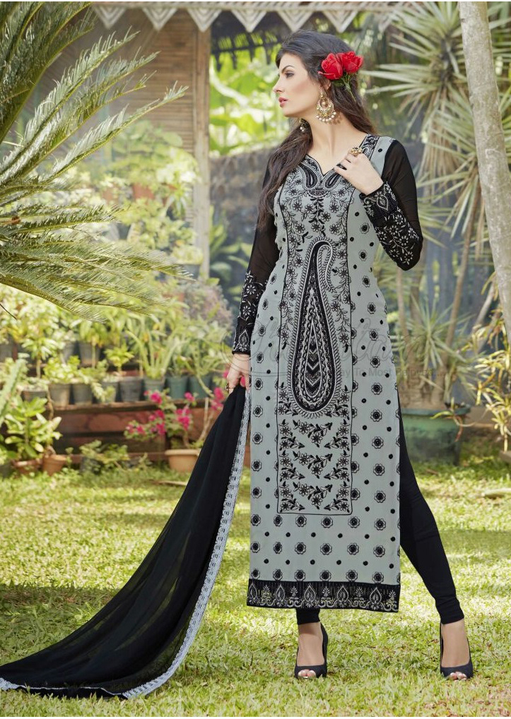 Lukhnawi Peach Stylish Salwar Suit