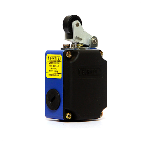 LSR GL Limit Switch - Aluminium & Stainless Steel, 1-12 Inch Size Range, Black & Blue Color | Max Voltage 120-440V, 200 Mohm Insulation Resistance