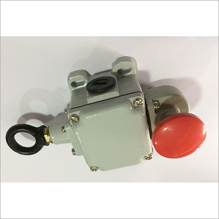 Pull Cord Limit Switch - Aluminium, 1-12 Inch | Red & Grey, 120-440 Volt, 200 Mohm Insulation Resistance