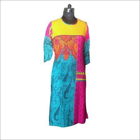 Colored Printed Kurti